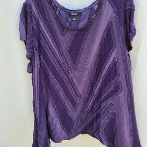 Vera Wang purple top 2x